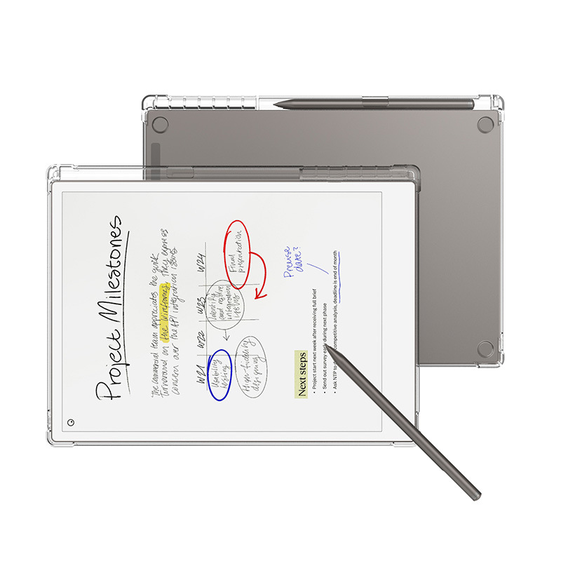 For remarkable paper pro 11.8 e-book airbag anti-fall transparent protective case with pen slot