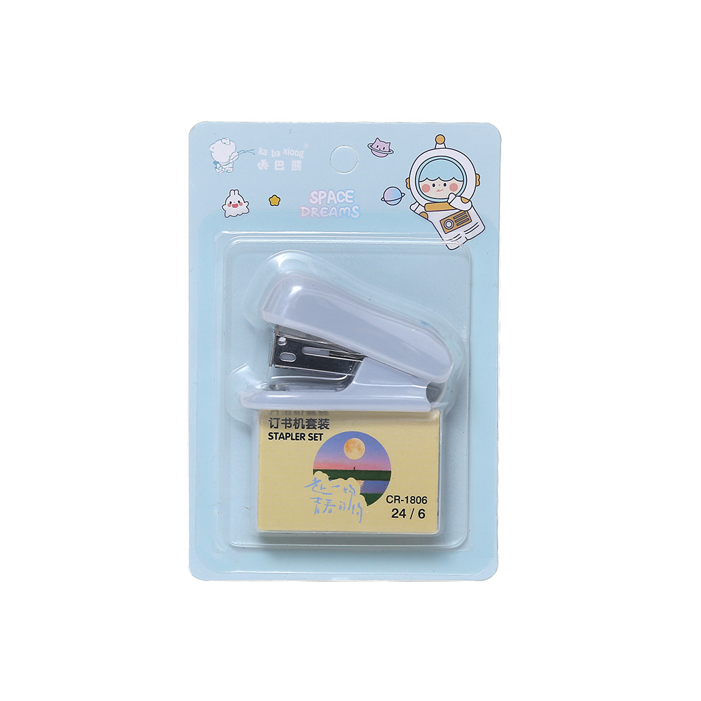 Mini Cute Cartoon Stapler High Color Value Portable Stapler Office Student Multifunctional Stapler suit