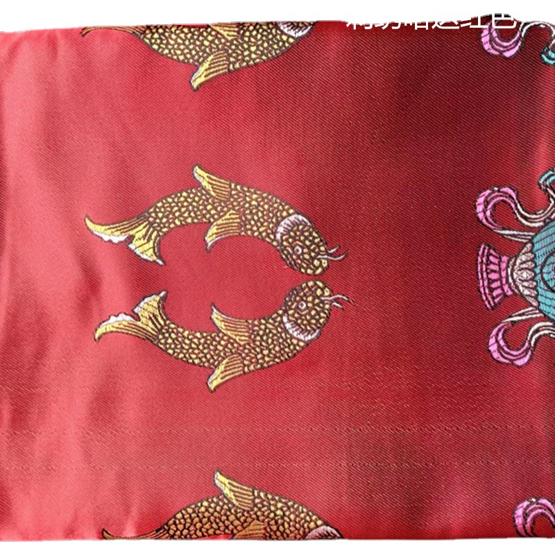 Pengfei Hada Factory Wholesales Large Quantities of High-Quality Colorful Jacquard Embroidery, Eight Auspicious Motifs, Five-Color Embroidery Craftsmanship