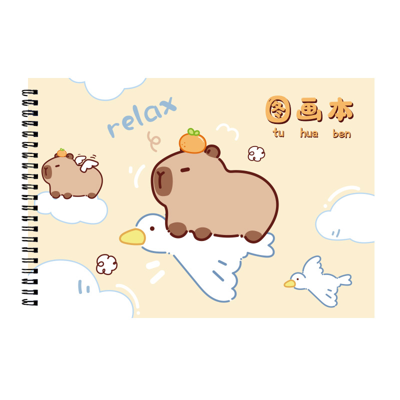 Four seasons A4 picture book children's primary school students first grade picture book coil blank art book sketch book