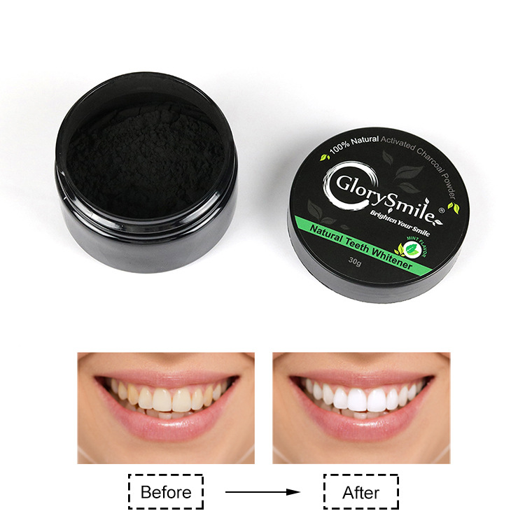Factory wholesale activated carbon tooth powder bamboo charcoal black tooth powder baking soda bright white tooth powder cleaning mouth stain cleaning tooth powder