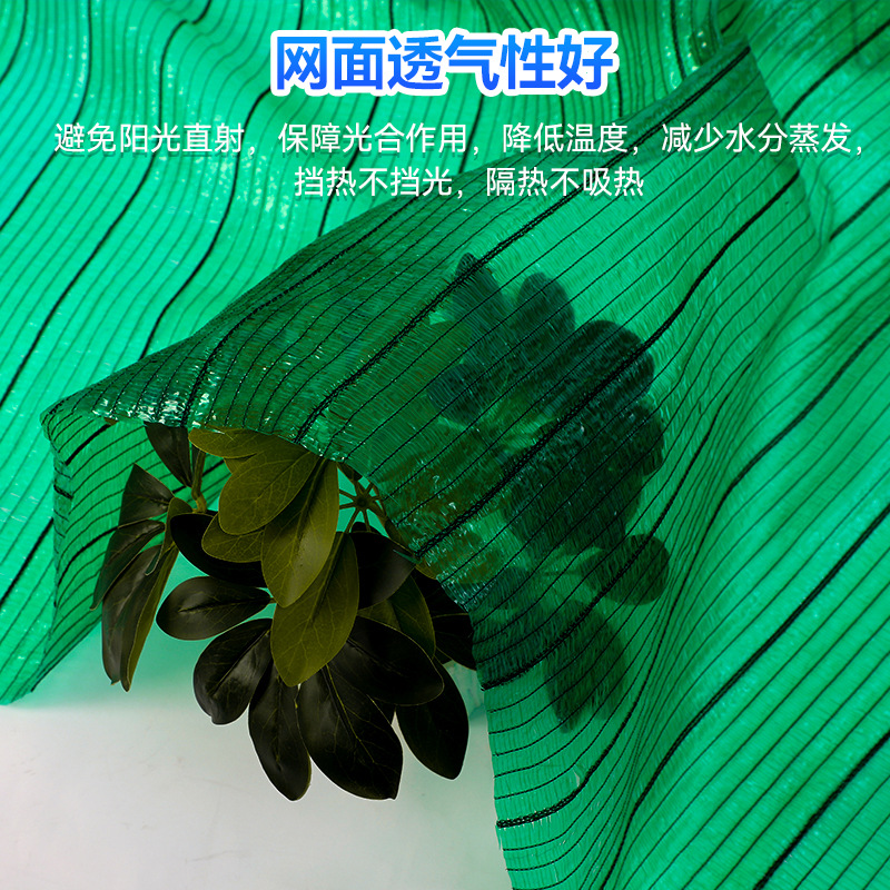 Green plain woven anti-aging 85% sunshade net thickened encryption sunscreen reinforced greenhouse special high temperature sunshade net