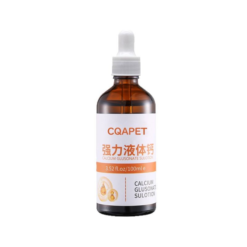 Cqa Dog Liquid Calcium Supplement for Puppies and Small Dogs, Calcium Tablets for Pets, Calcium Liquid for Cats and Dogs, Universal for Dogs and Cats