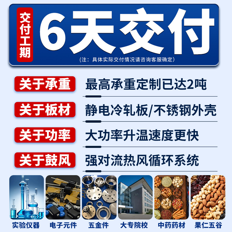 Electric Thermostatic Blast Drying Oven, Large Industrial Oven, Hot Air Circulation Oven, Dryer or Other