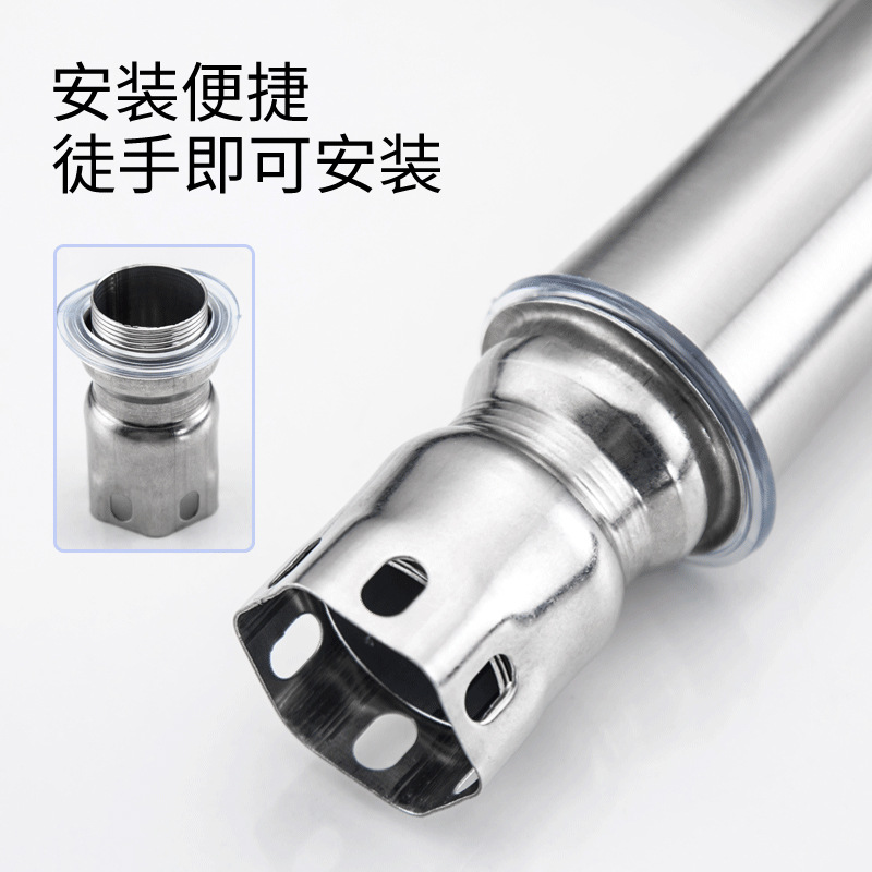 304 Stainless Steel Basin Faucet Small Waist Hot and Cold Household Bathroom Washbasin Washbasin Single Cold Faucet