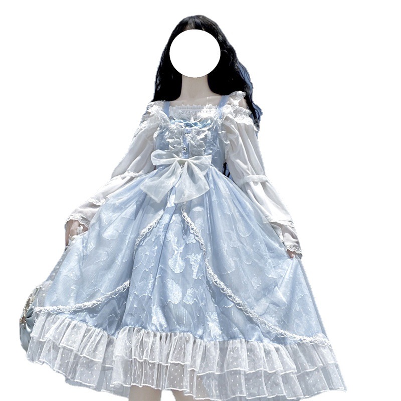 Genuine High-end Custom lolita Dress Coronation Dress Dress Dress Daily Women's Long jk Spring and Autumn Lori