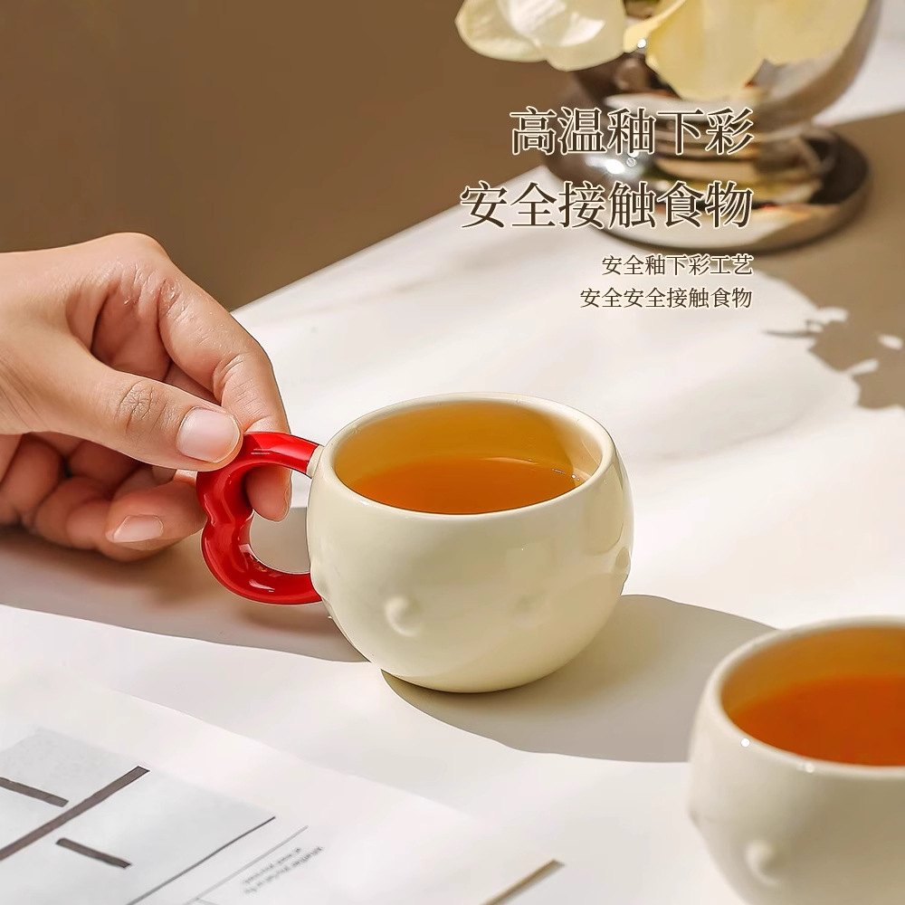 Ceramic Cup Tea Set Household High-End Teacup Teapot Housewarming Gift Box Newlywed Wedding Water Cup Set