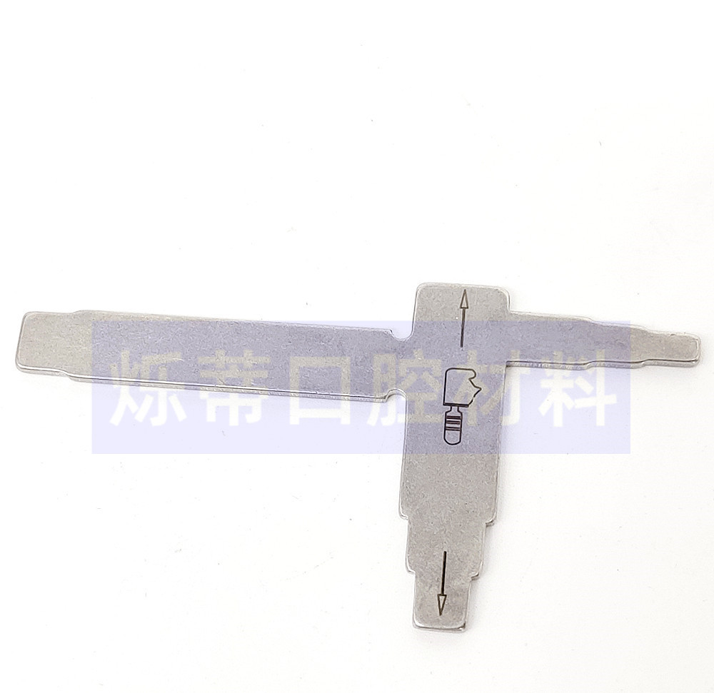 Dental measuring ruler distance measurement between dental implant planting planning ruler inspection ruler T-type ruler dental instrument