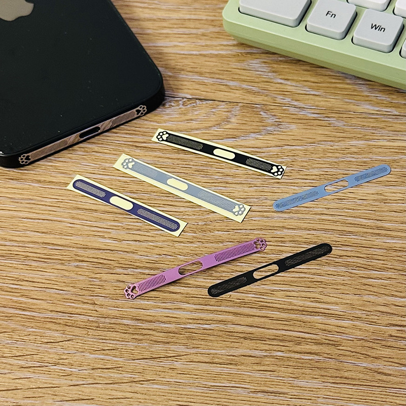 Подходят для защитной сетки динамика мобильного телефона Apple, 17 защитных наклеек, металлическое покрытие