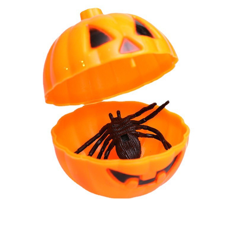 Halloween Pumpkin Shape Candy Box Ghost Festival Party Tricky Small Pumpkin Opening Pumpkin Shell