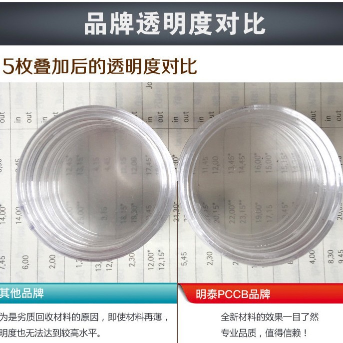 Mingtai Pccb Coin Box 27mm Coin Box Collection Box Ps Material 10 Yuan Military Dog Coin Commemorative Coin Box Wholesale