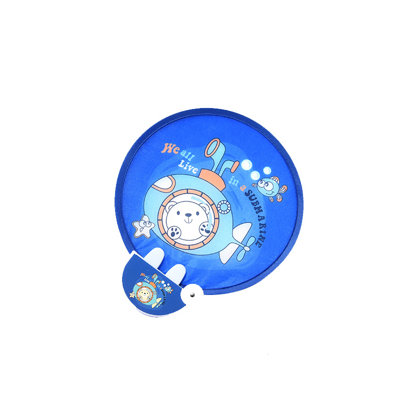 Reflector Folding Fan Customized Selfie Yingyuan Fan Creative Portable Mini Frisbee Fan Customized Logo Advertising Fan