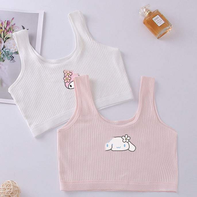 Pupils' Cute Anti-bump New Underwear Stage 1 8-14 Years Old Vest Development Girl 12 Years Old