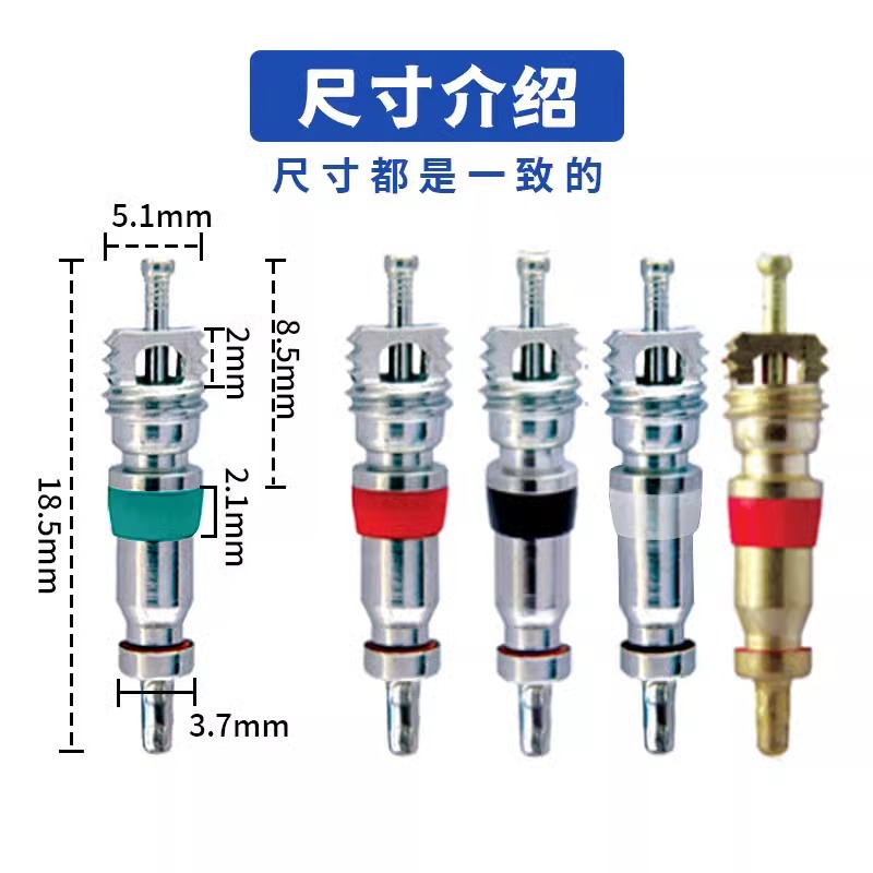Household Air Conditioning Valve Core Needle Car Tire Air Conditioning Core Battery Car Motorcycle Universal American Core R12 22