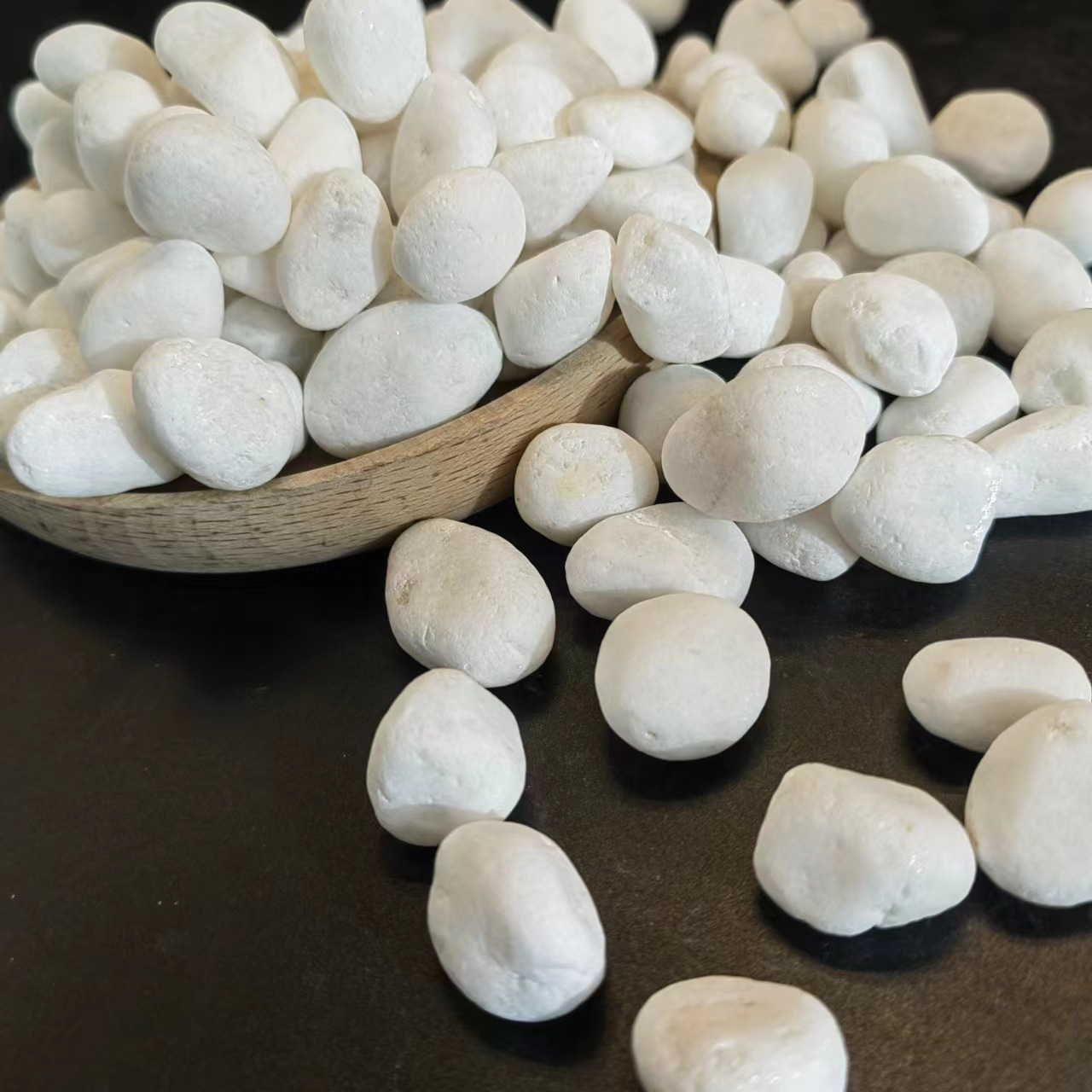 Pebbles White Stone Gravel Courtyard Paving Decorative White Stone Dry Landscape Landscaping White Gravel White Stone
