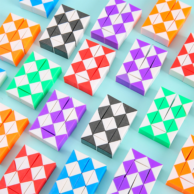 Детские Интеллектуальные Игрушки 24-Сегментный Магический Линейка Изменяемая Складная Головоломка Трубка 24-Сегментный Магический Линейка Изменяемый Подарок для Детей
