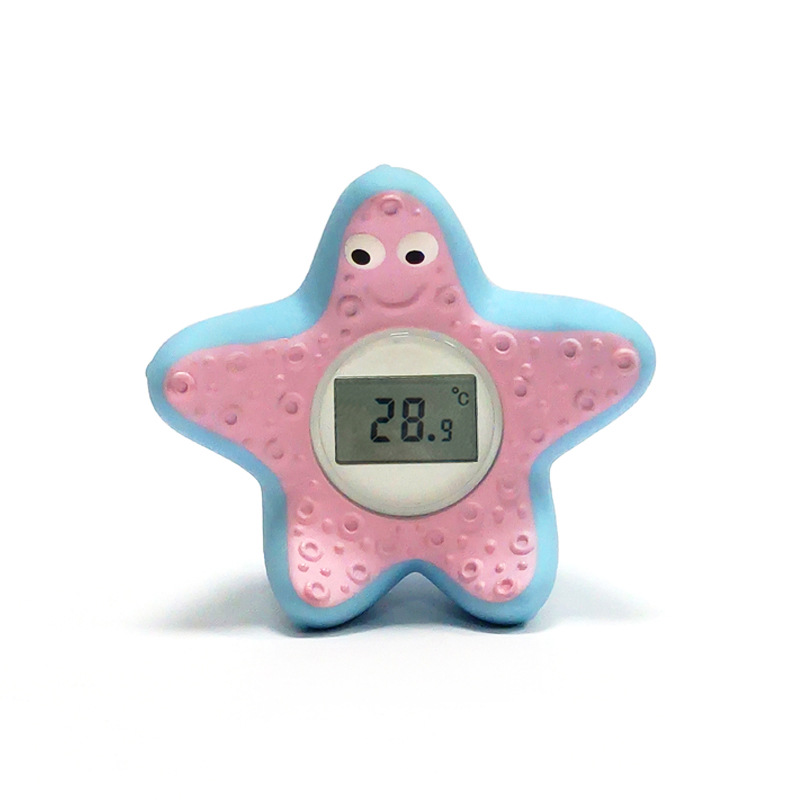 Цифровой водяной термометр в форме звездочки, водонепроницаемый термометр для купания