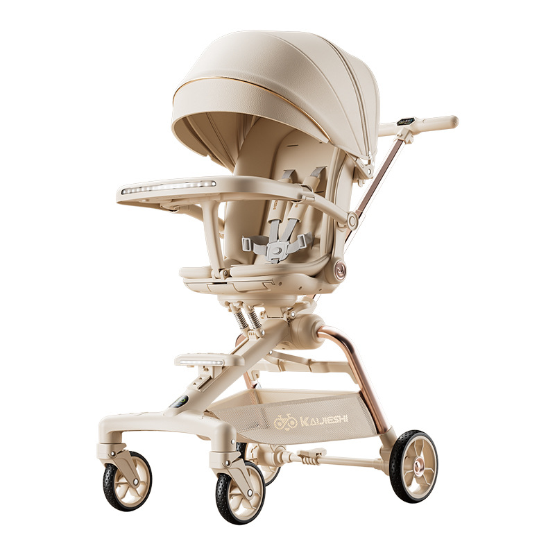 Baby Walking Artifact Baby Lightweight Foldable Children's Trolley Two-way Baby Trolley Out Walking Baby One Button Folding