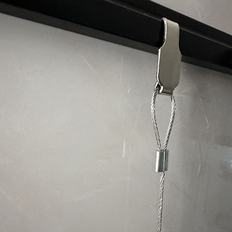 Multi-Purpose Steel Wire Rope Picture Hanging Hook, Art Gallery Hook Track, Mirror Hanging Wire, Adjustable Hanging Code Picture Hanging Device