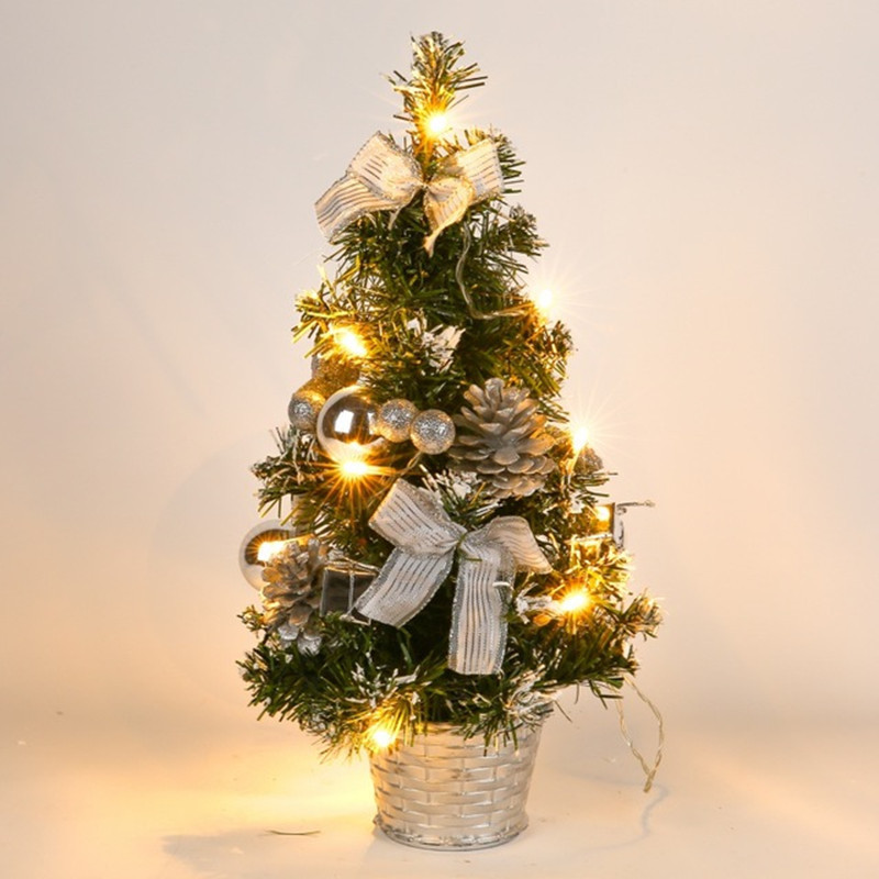 Mini 40cm Pine Tree Holiday Decoration Christmas Decoration Ornaments Lamp Gift Christmas Tree New Year's Gift Holiday