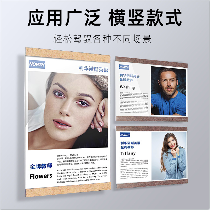 Постер с кратким введением для учителя рамка A4 сертификат акриловая фоторамка настенная магнитная дисплейная карточка изображение настенной тренера без пробивания