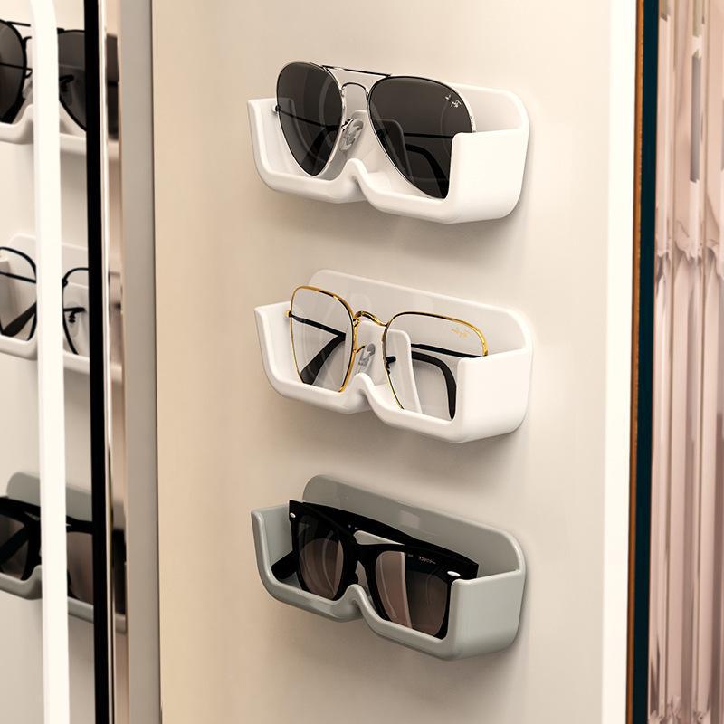 Glasses storage rack bathroom bedside anti-pressure wall-mounted sunglasses sunglasses display props myopia glasses frame display stand