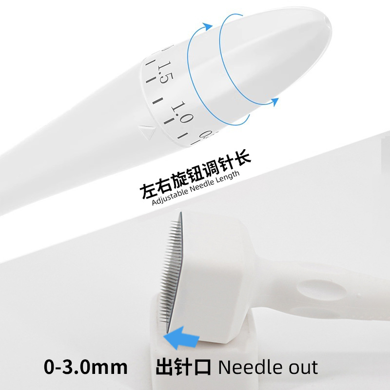 140 needle stamp microneedle adjustable needle rectangular stamp needle stamp scalp hair minoxidil medicine