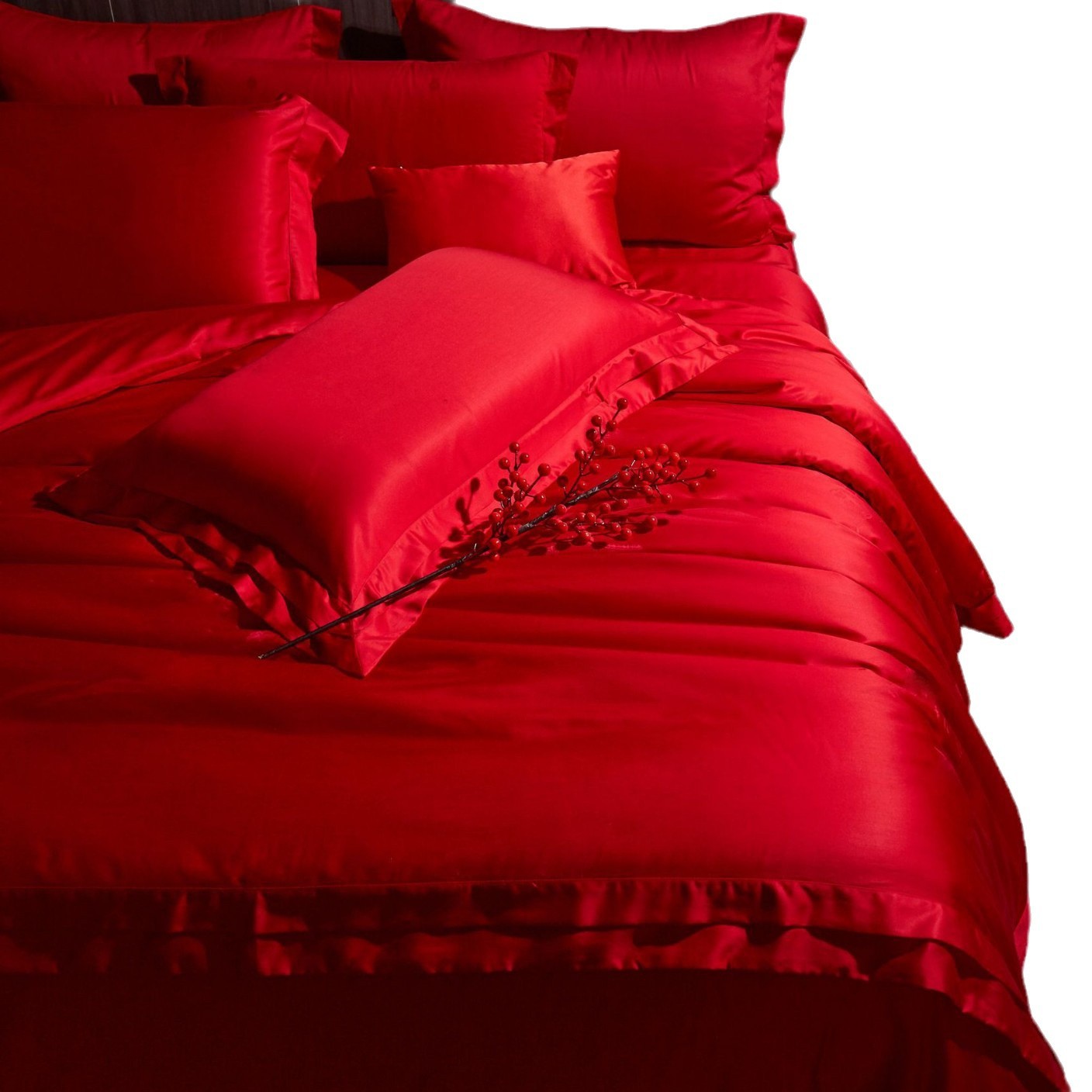 Light Luxury 100 PCs Tencel Long-staple Cotton Pure Cotton Bed Cover Fabric Cotton Quilt Cover Bed Sheet Bedding