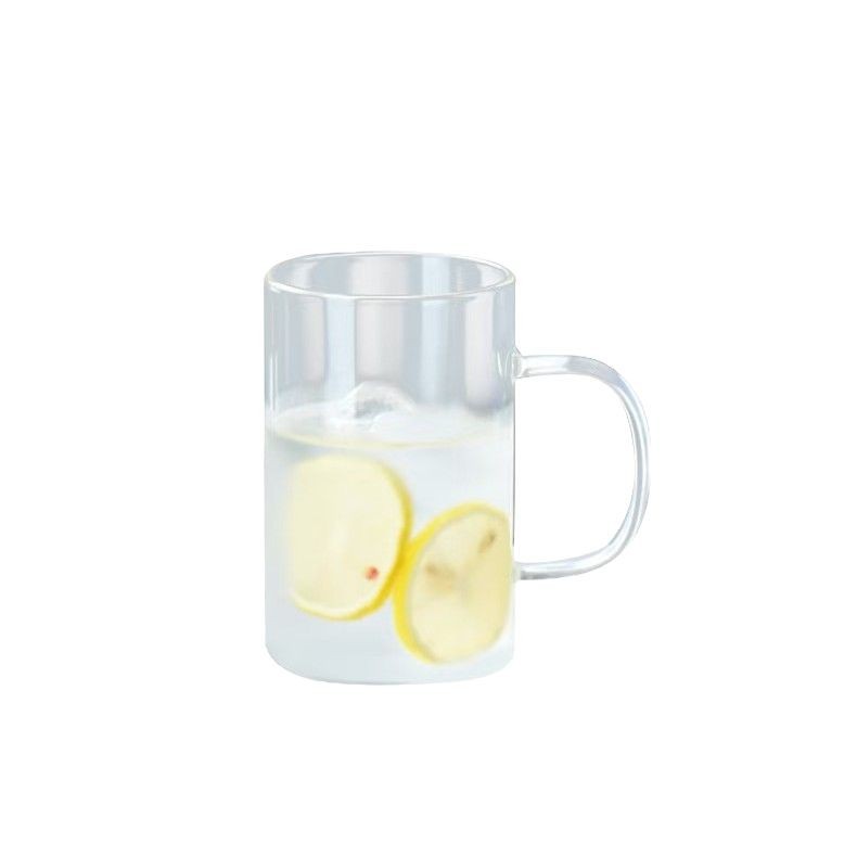 Transparent glass cup with high temperature resistant hospitality tea cup household water cup household high borosilicate glass drinking cup