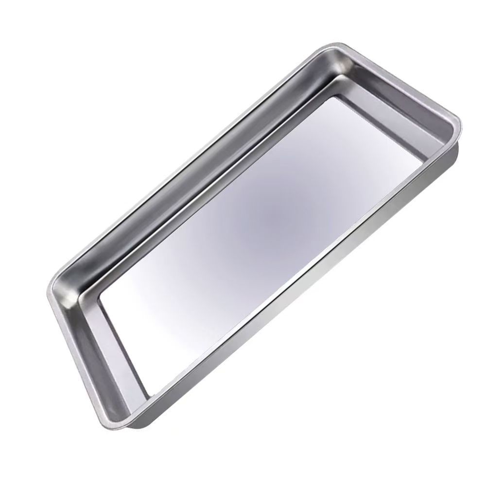 304 stainless steel steaming plate square plate steaming plate steamed bread hotel steaming cabinet 60*40 steaming car steaming box tray rectangular
