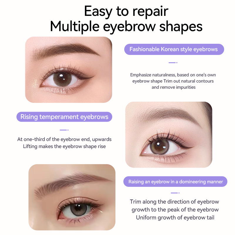 Cross-Border New Product Two-In-One Electric Eyebrow Trimmer Rechargeable Eyebrow and Nose Hair Trimmer Women's and Men's Shaver