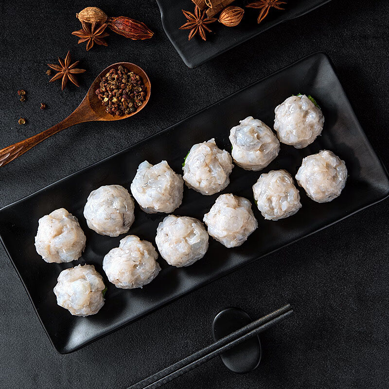 FActory Direct SAles Beibu BAy 2A green Shrimp Slide 500g HAndmAde Hot Pot Ingredients Fresh Shrimp Pure Shrimp Slide 95 Whole Box WholesAle