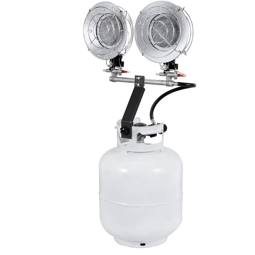 Cross-Border American Double-Head Outdoor Heating Stove Camping Style Camping Style Heating Artifact Portable Gas Small Sun Ice Fishing