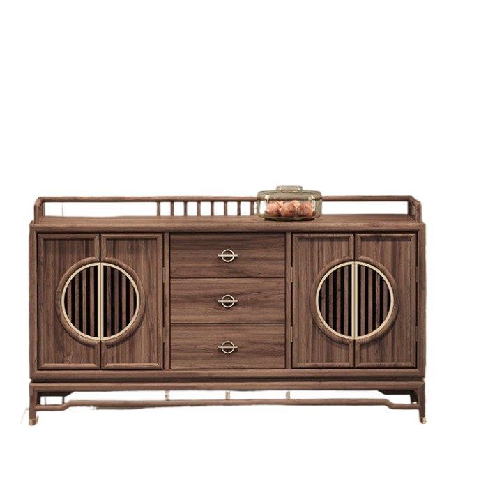 Factory Direct Sales of New Chinese-Style Sideboards, Solid Wood Storage Cabinets, Entrance Cabinets, Ebony Wood Modern Decorative Shoe Cabinets, Home Storage