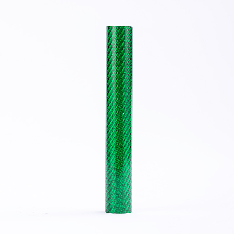 Spot Wholesale Round Carbon Tube Black Glossy Twill Carbon Fiber Special-Shaped Rod Manufacturer Carbon Fiber Hollow Round Tube