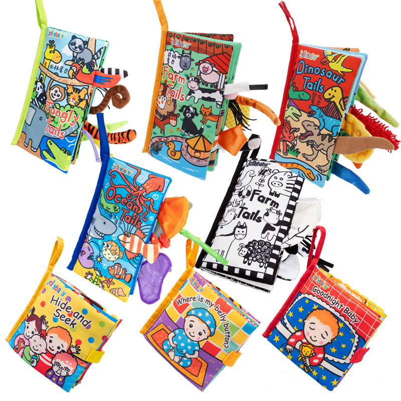 Tear Tail Cloth Book Puzzle Early Education Cloth Book Baby Cloth Book Tear Tear Book Toy 0-3 Years Old Animal Infant