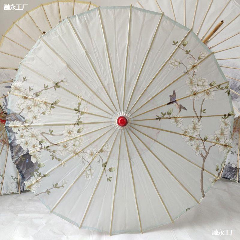 Stone Drum Rainproof and Sunproof Oil Paper Umbrella for Women, Ancient Style Props, Classical Dance, Han Dynasty Umbrella, Cheongsam Catwalk Ceiling, Tung Oil