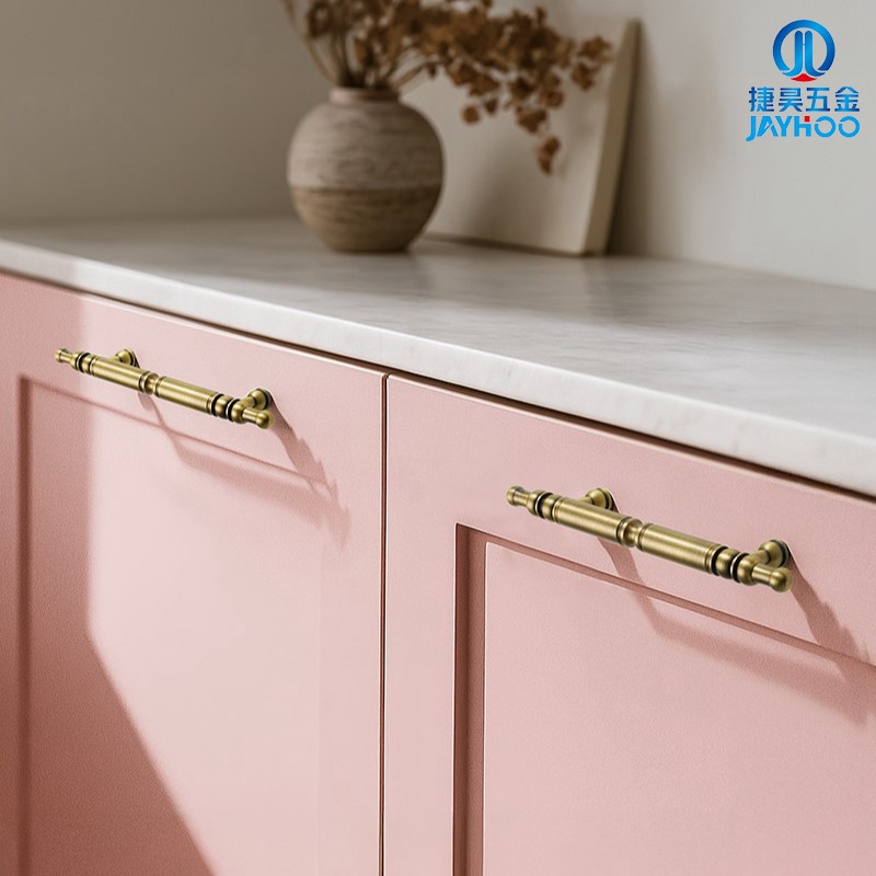 Antique Brass Handles for Wardrobes, Cabinet Doors, Bronze-Colored Hardware, Vintage Drawer Knobs, Cabinet Handles