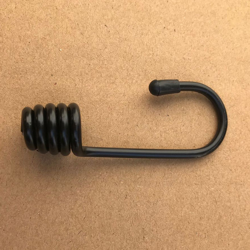 Head Sealing with Hook, Plastic-Coated Head Elastic Rope, Motorcycle Binding Belt, Luggage Rope, Outdoor Camping Hook Fixing Rope