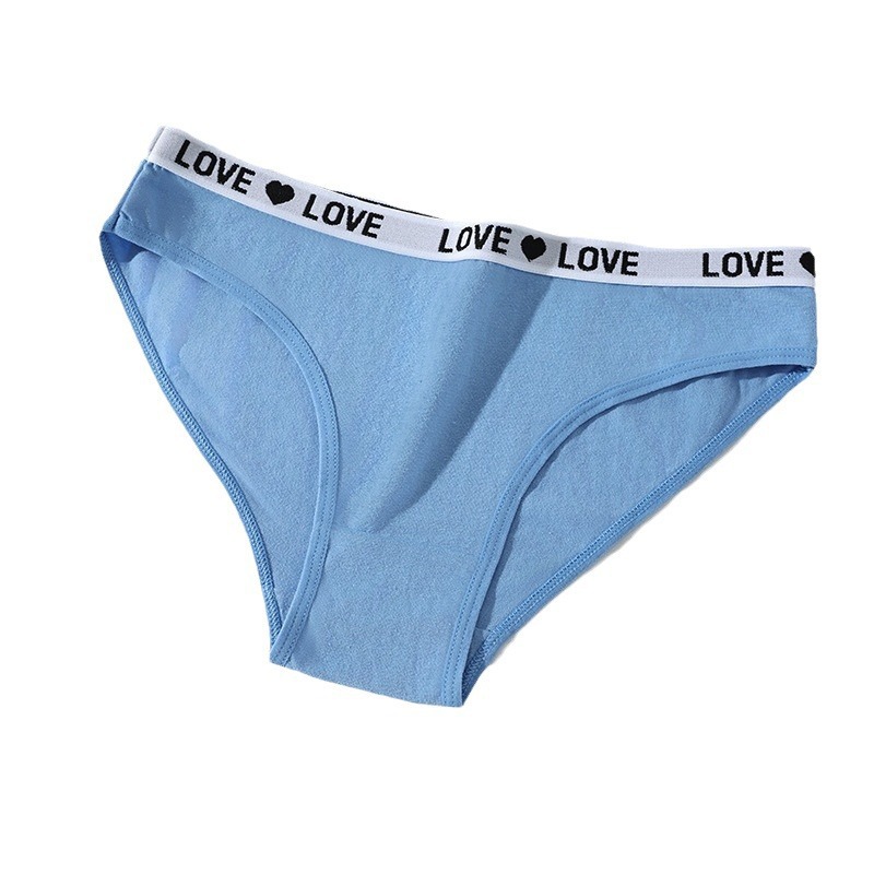 New Cross-Border Women's Underwear Sexy Letter Underwear Women's Cotton Sports Seamless Low-Waist Briefs Overseas Supply