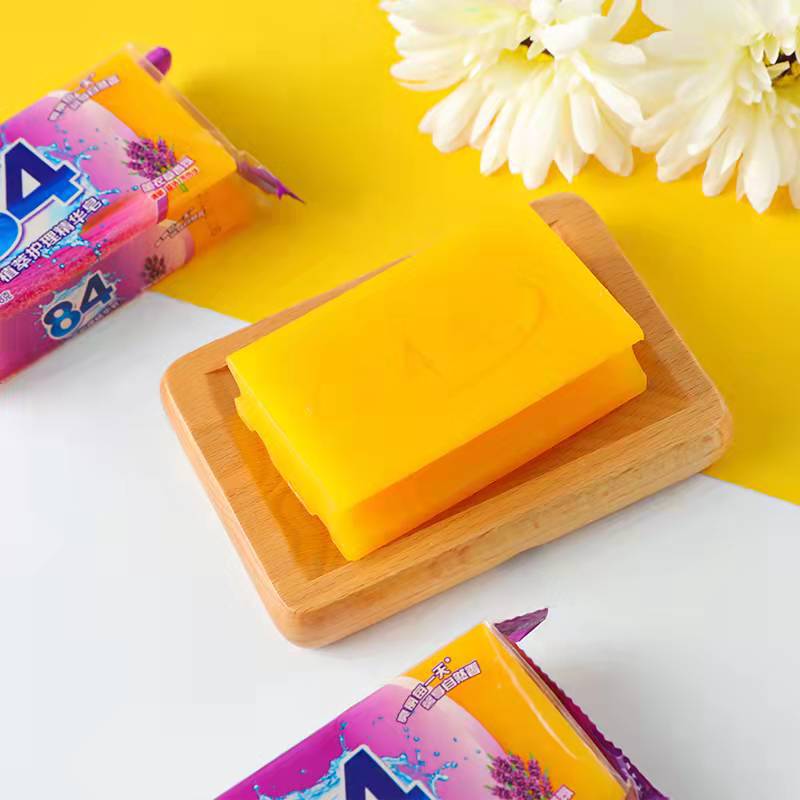 Miaochen 84 transparent soap soap laundry soap 208g * 48 pieces handmade laundry soap wholesale benefits can be customized logo
