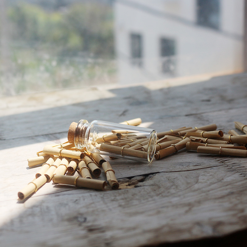 Записываемое металлическое кольцо, крафт-бумага, цветное пожелание, креативная ретро-бумага для желаний