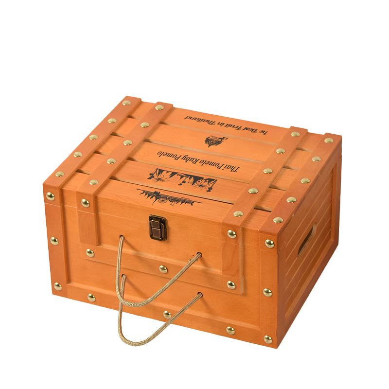 Thailand Ruby Grapefruit Wooden Box Fruit Box Grapefruit Wooden Box Wooden Box Gift Box for 2-3 Size