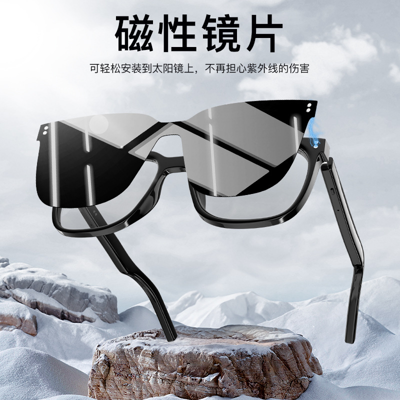 Кросс-бордерные умные очки M10 Pro, Bluetooth очки с заменяемыми линзами, магнитные солнцезащитные очки, против синего света и UV