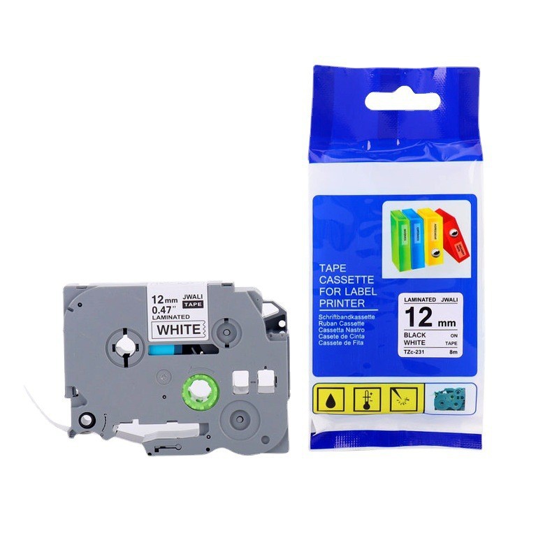 Warp and Weft domestic brother label ribbon TZE231 Heat Shrinkable tube hot stamping strong adhesive transfer label ribbon