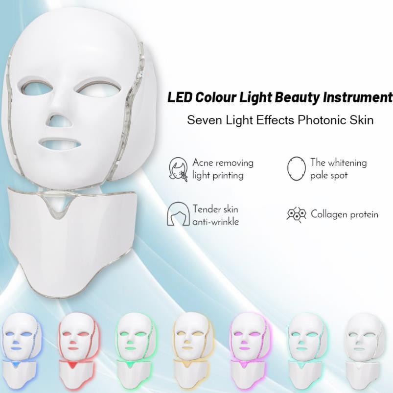 Cross-border colorful beauty mask photon rejuvenation AI intelligent EMS spectrometer home facial LED beauty mask