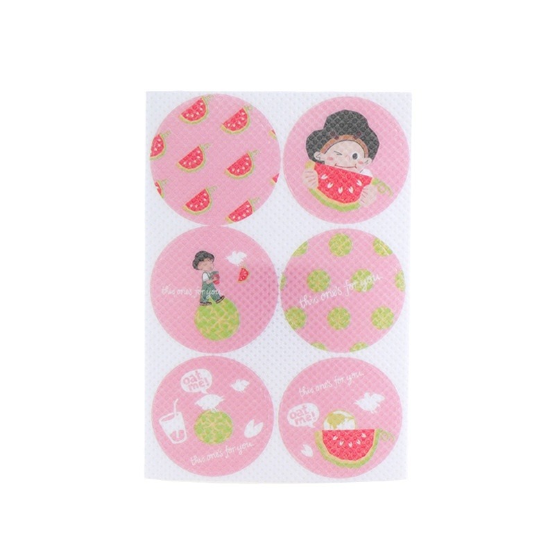 Summer Children's Cartoon Plant Essential Oil Stickers Non-Woven Fragrance Stickers Outdoor Aromatherapy Stickers Wholesale Customization