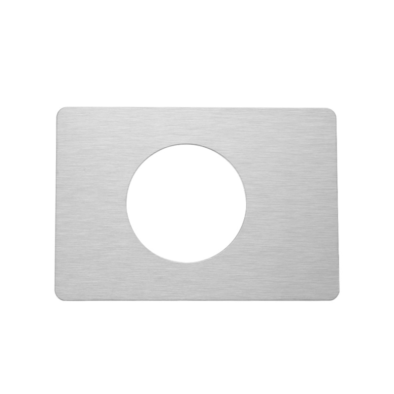 Door lock repair plate ball lock fixed cricket lock repair plate stainless steel thickened door round lock mounting plate