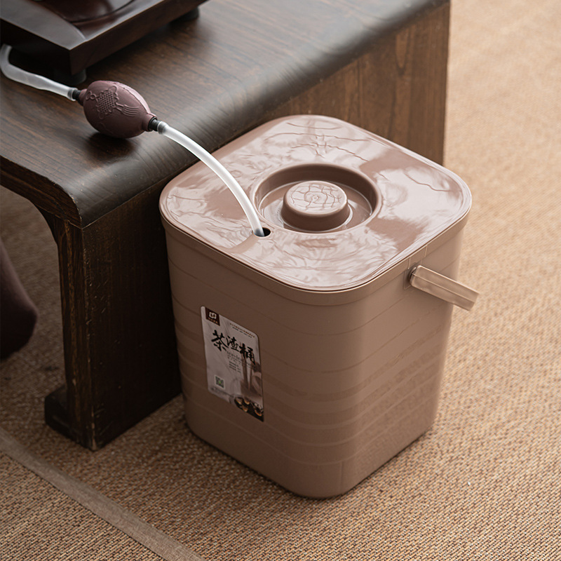 Tea bucket waste bucket tea residue bucket kung fu tea set accessories tea table separation filter tea funnel tea ceremony water receiving trash can