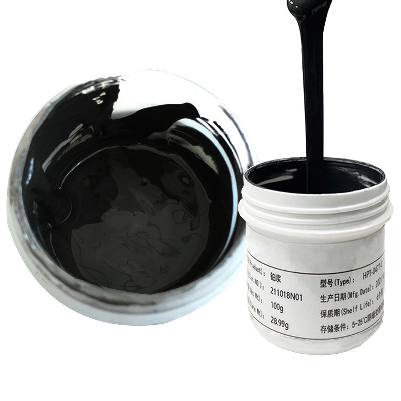 Platinum Slurry Laboratory Platinum Slurry Thick Film Platinum Electrode Co-Fired Inner Electrode Low Temperature Platinum Slurry Stable Weldable Platinum Wire